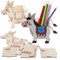Baker Ross FX567 Esel-Holzstifttopf-Bausätze - 3er-Packung, Holzbastel-Bausätze für Kinder