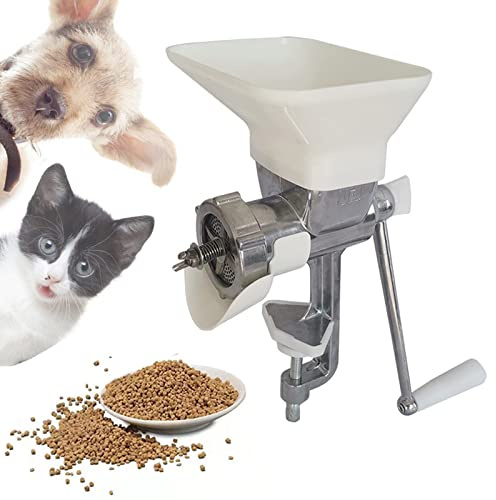 KAWAAI Neue Tierfutter-Pelletmaschine, manueller Tierfutter-Granulator, optionale 1,5/2/2,3/2,5/3/3,5/4/5/6/7/8/9/10 mm Formen, für Vögel, Fische, Katzen, Hunde 3.5