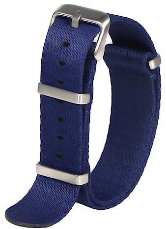 PAKMEZ Nylon Watchband -Gurt 20/22mm Ersatz Zulu Nylon Uhrengurt, Typ 3, 22mm