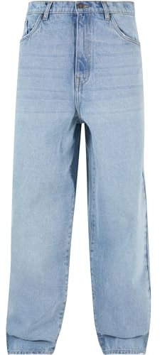 Urban Classics Heavy Ounce Baggy Fit Jeans Pantaloni, New Light Blue Washed, 42 Uomo