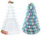 10 Tiers Round Macaron Tower Stand Plastic Transparent Cake Stand Macaron Display Rack Desserts Cupcake Holder Platter for Baby Shower, Birthday Party, Wedding, Party Decor (3#)