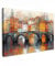 MuchoWow© Bild auf Leinwand Groß 120x80 cm XXL Schlafzimmer Bilder Badezimmer Wand Deko Wohnzimmer Modern Wanddeko Bilderwand Geschenk Graben - Kunst - Architektur - Braun