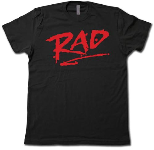 Rad 80's BMX Movie T-Shirt Retro COOL Cru Jones Biker Graphic Tee! Black XL