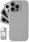 LONLI Urban - für iPhone 16 Pro Max hülle Leder - Europäische Echte Pebble Lederhandyhülle - Europäische Eleganz, Modernes Design - [Kompatibel mit Magsafe] - Silbergrau