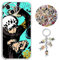 Staremeplz Compatible With iPhone 16 Pro One-Piece Luffy Anime Design Case [With Keychain and 50pcs Stickers] Cartoon Transparent Soft Silicona - Case 17