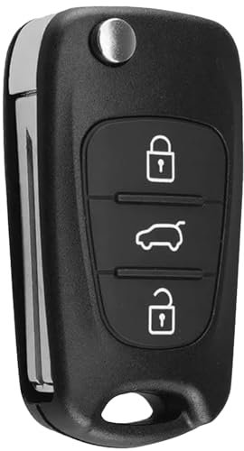 Autoschlüssel Tastenfeld 3 Tasten Kompatibel,Schlüsselgehäuse Tastenfeld,Hyundai Schlüsselgehäuse Tastenfeld,für Hyundai i10 i20 i30 ix20 ix35 Kia Rio Ceed Soul Venga Sportage
