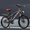 Mountain Kinderfahrrad 22 Zoll Singlespeed Stoßdämpfung Doppelscheibenbremse Speichenrad Mit Rücksitz E,20 inches