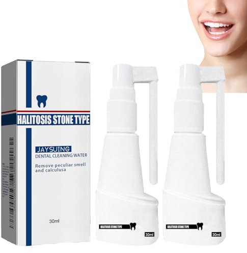 2 Stück Zahnstein Spray, Zahnsteinfrei Auflösendes Zahnspray Zähne Aufhellen Munderfrischungsspray Zahnstein Löst Mundspray Auf Wird Zur Entfernung Gelber Zahnflecken Verwendet