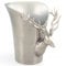Deco Pleasure Weinkühler Cervo klein Silber Alu Kühler Topf Hirsch Sektkelch Aluminium Maße ca.: L23xB20,5xH23cm