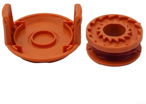 Für WORX Rasentrimmer Zubehör Spule Schnur und Abdeckung Kompatibel mit mehreren Modellen