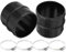 2PCS Raccord de conduit Raccords Ronds de 75mm Plastique Raccord De Tuyau Eberspacher pour chauffage Webasto avec colliers de serrage en acier inoxydable Raccord de tuyau de chauffage Raccord de joint