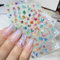12 Blätter Sommer Nagelsticker Selbstklebend, Nagelaufkleber Meerestiere, Nail Sticker Ocean, Nailart Sticker Beach, Geprägt Nagelsticker Muscheln Seestern Nagel Stickers für DIY Nagel Dekoration