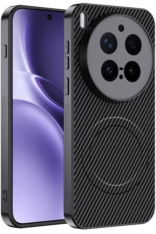 CAUHENYEE für Vivo X300 Pro 5G Hülle,Eingebauter Magnetring, Rutschfesten Halt,Stoßfest und Kratzfest, Magnetische Handyhülle für Vivo X300 Pro 5G Case,Schwarz