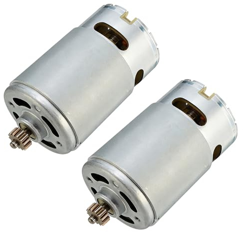 WIYETY 2 Stück Getriebe Motor 12V: Magnetisch, Bohrmaschine Motor, Präzise Passform, ErsatzteileMotor, 12V Elektromotor für Elektrosägen Bohrmaschinen ElektroSchraubendrehern