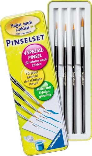 Ravensburger Malen nach Zahlen 29099 - Pinselset Kinder ab 7 Jahren und Erwachsene