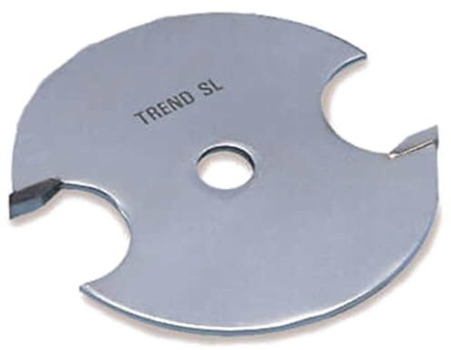 Trend 1/4 Inch Bore Slotter, 4.0mm Kerf, 36mm Cut Dia, 2 Teeth | Tungsten Carbide Tipped 2-Tooth Slot Cutter For 4.0mm Kerf And 36mm Cut Diameter With 1/4 Inch Bore, SL/G