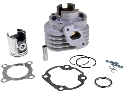 Zylinder Kit AIRSAL 50ccm Sport MALAGUTI F12 Phantom 50 AC (luft) | Minarelli liegend AC Motor, 10mm Kolbenbolzen, Aluminium, 40mm Bohrung; kompatibel mit MALAGUTI F10 50 ZJM88 2T AC 08-11