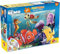 Lisciani - DISNEY Puzzle 2 in 1 - Nemo - Riesiges Puzzle 70 x 50 cm mit 60 Teilen - Doppelseitig mit Rückseite zum Ausmalen - Für Kinder ab 3 Jahren - Filzstifte zum Ausmalen inklusive