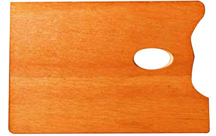 Maimeri - 7950261 - Tavolozza Rettangolare Mabef in Legno di Faggio Oleato - Dimensioni 20 x 30 cm - 1pz