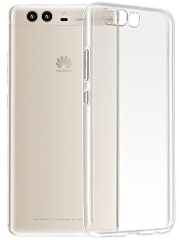 REY Transparent Silikonhülle TPU für Huawei P10, Handyhülle Premium Kratzfest TPU Durchsichtige Schutzhülle, Ultradünne 0,33 mm