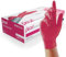 Unigloves Red Pearl gants d'examen en nitrile - gants jetables polyvalents, sans poudre et sans latex - boîte de 100 gants, rouge, taille S (GP0062)