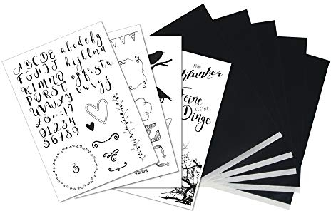 Rayher 67291000 5x DIN A4 Transferpapier mit Vorlagen Lifestyle, zum Übertragen von Motiven