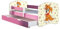 Kinderbett Jugendbett mit einer Schublade und Matratze Rausfallschutz Rosa 70 x 140 80 x 160 80 x 180 ACMA II (11 Welpe, 80 x 180 cm mit Bettkasten)