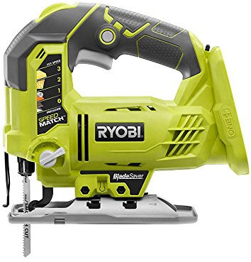 Ryobi P5231 Sierra de calar orbital de 18 voltios con base ajustable (solo herramientas) (embalaje no minorista)