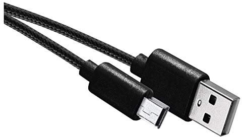 Cable USB 2.0 EMOS, conector USB A a mini B, 2 A, cable de carga de 2 metros, para PS3, controlador PS2