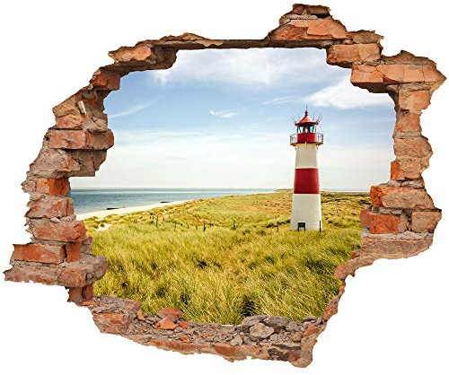 Wandtattoo - Wanddurchbruch mit Aussicht Leuchtturm 50 x 41 cm (BxH) - Wandsticker