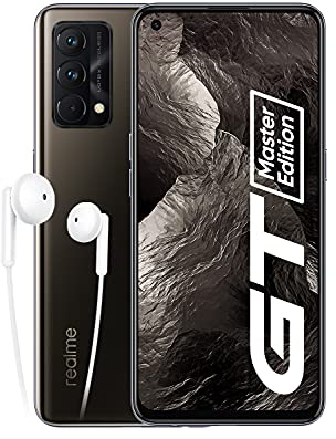 realme GT Master Edition Smartphone Libre, Qualcomm Snapdragon 778G 5G, Pantalla completa AMOLED Samsung de 120 Hz, Carga SuperDart de 65W, Cámara principal de 64MP, NFC, 6+128GB, Negro cosmos