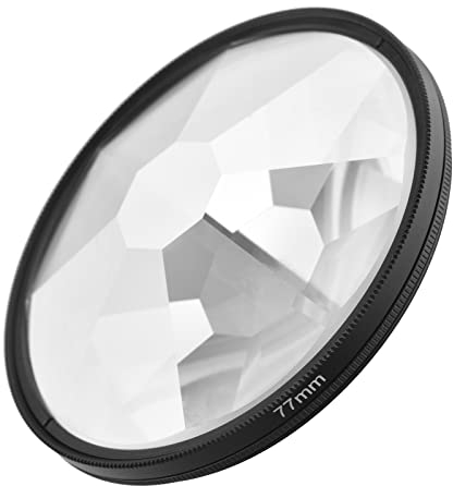 Kamera-Glasfilter, Andoer 77mm Octaprism Kaleidoskop Objektiv Filter Optisches Glas Objektiv Filter Professionelles Fotografie Zubehör für DSLR Kamera
