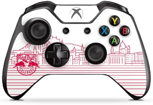 DeinDesign Skin kompatibel mit Microsoft Xbox One Controller Folie Sticker Eishockey Skyline EC Red Bull Salzburg