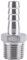 BORDSTRACT Raccordi portagomma SS304 Raccordo filettato Maschio in Acciaio Inox Raccordo Coda Tubo Flessibile BSP 1/8~3/4 per Il Collegamento di Tubi dell'Aria, Tubi Carburante, Tubi del(1/2×12mm)