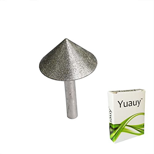 Yuauy Tapered Drill Bit Chamfer Cutter Countersink Diamond Grinding Hole Tool 25mm Dia 90 Degree 8mm Shank For Ceramic Glass Marble Wood