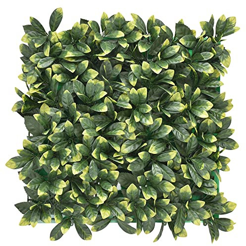 BONERVA | Jardín Vertical Laurel | Pack 4 Piezas 50x50cm (1m²)| Planta Artificial Decorativa para hogar, Oficina, Hotel, Restaurante | MAL1206