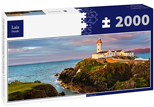 Lais Jigsaw Puzzle Fanad Head in Donegal, Ireland with lighthouse at sunset, panorama 2000 pieces