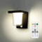 FLORNIA Outdoor LED Wall Light with Motion Senor, Dusk to Dawn Outdoor Lighting, Remote Control Outside Light Main Powered Pir, External Waterproof Warm White Lamp for Garden, Indoor IP44 4000K