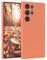 EAZY CASE - Custodia in silicone per Galaxy S23 Ultra Custodia morbida protettiva con protezione della fotocamera Protezione sottile Premium Cover TPU Telefono Bumper in Arancio