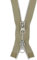 2 Wege Reißverschlüsse Metall Silber 2 Weg Reißverschluss teilbar (beige - 308, 100cm)