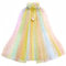 Proumhang Prinzessin Cape für Mädchen,Bunte Prinzessin Umhang,Sparkling Pailletten Tüll Prinzessin Fancy Dress,Halloween Karneval Geburtstag Thema Umhang für 3-8 Jahre alte Mädchen Farben 2 L