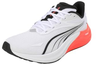 Puma Electrify Nitro 4 - Scarpe per Jogging su Strada Maschio, Puma White-Glowing Red-Puma Black,