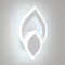 Mckalen Wandlampe Innen LED Modern 16W 1800LM, Wandleuchte LED Weiß, Wandbeleuchtung Flur Acryl Kaltweiß 6500K für Schlafzimmer Korridor Wohnzimmer Treppe