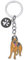 WEWAYSMILE Porte-Clés Chien, Porte-Clés En Métal Petit Chien, Porte-Clés En Métal Chiot Mignon, Pour Décoration Porte-Clés De Voiture, Cadeau Personnalisé, Long 3,78 pouces/9,6 cm