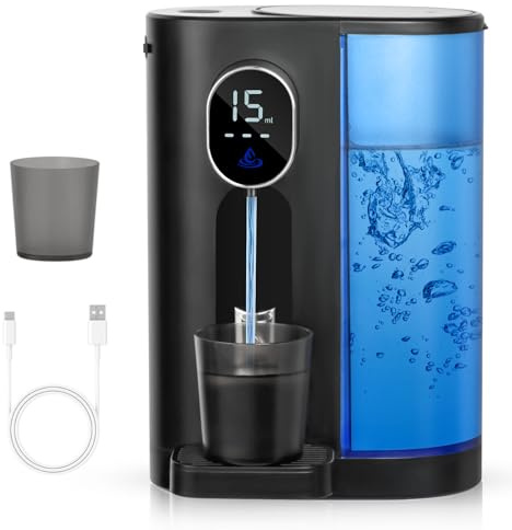 【Automatischer Mundspülspender für Badezimmer】575.5 g Mundspülspender mit magnetischem Becherhalter, 4 Ebenen, Wandmontage, elektrischer automatischer Mundspülspender für Kinder und Erwachsene,