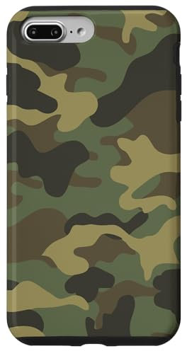 iPhone 7 Plus/8 Plus Camouflage green brown Military woodland Case