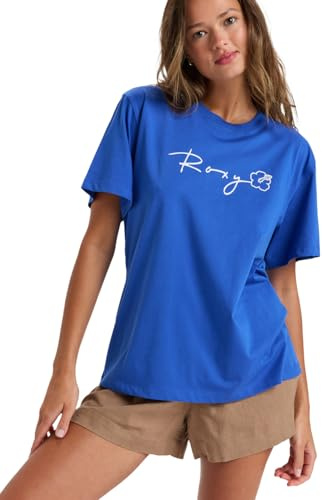 Roxy Damen Hangloose The Sky T-Shirt, Blau-Dazzling Blue, S