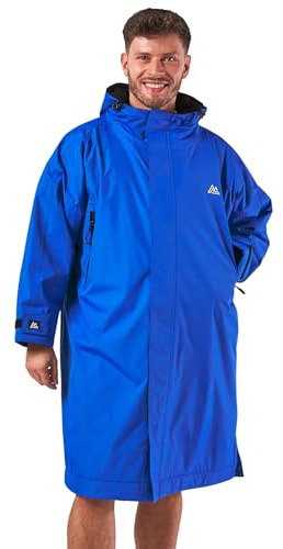 Unisex Outdoor Changing Robe Long Sleeve Coat Windproof & Waterproof Robe with Hood For Beach Wild Swimming Surfing & Walking Oversized Quick Dry