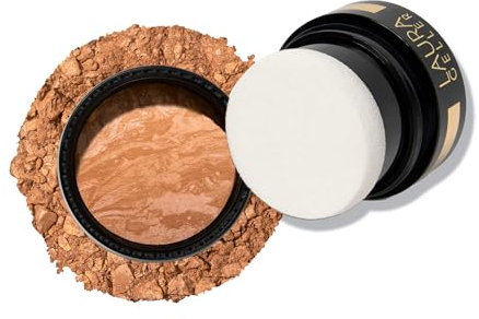 LAURA GELLER NEW YORK Baked Balance-n-Glow To Go Illuminating Foundation in Reisegröße – Golden Medium – aufbaubare, durchscheinende bis leichte Deckkraft – Satin-Finish