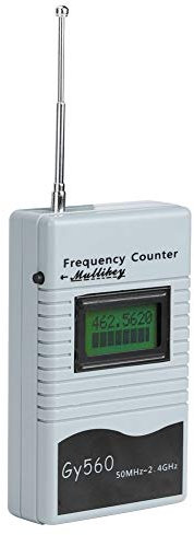 Contador de Radiofrecuencia, Gy560 50mhz a 2.4Ghz Contador Portátil de Frecuencia Bidireccional Terrestre de Medición de Frecuencia de Automóvil para Automóvil